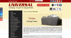 Desktop Screenshot of coolingtowerindia.com